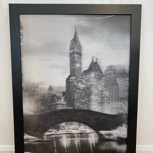 New York Central Park – Picture wooden Frame Photograph